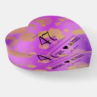Elegant 47th Amethyst Wedding Anniversary Paperweight