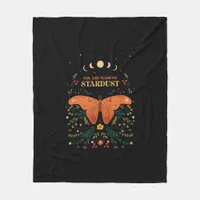 Cottagecore Goblincore Academia Aesthetic Goth Wic Fleece Blanket