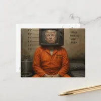 Guilty Trump Sits in Jail  Postcard