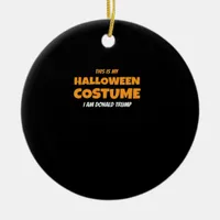 Halloween Donald  Costume Trumpkin Ideas Classic Ceramic Ornament