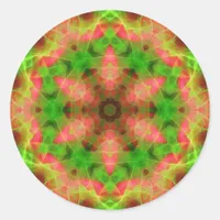 Psychedelic Geometric Fluro Weave Sticker