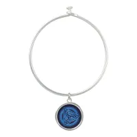 Azure Symphony: The Electric Triad Bangle Bracelet