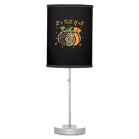 It’s Fall Y’all Pumpkin Leopard Nurse Halloween  Table Lamp