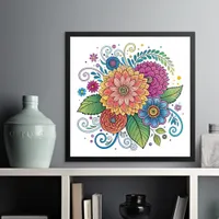 Dopamine Radiant Floral 1 Poster