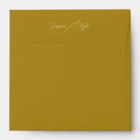 Gold Solid Stationery Colored Envelope