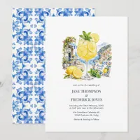 La Dolce Vita Amalfi Coast Spritz Wedding Invitation
