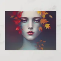 Autumn Goddess Postcard