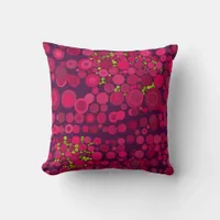 Modern Style Abstract Dots Deep Pink Cushions