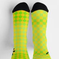 Retro 90s Mismatched Checkerboard Odd Socks