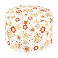 Retro Mid-Century Modern Pattern  Pouf