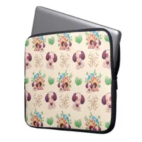 Adorable Dog Pattern  Laptop Sleeve