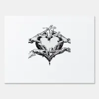 Protecting A Heart  - Skeleton Hand Heart Sign