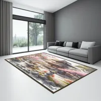 Tranquil Kyoto Japan Watercolor Sketch | Rug