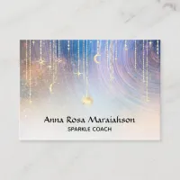 *~* Stars Gold Sparkle Moon Sun Celestial Rainbow Business Card