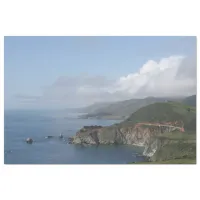 Clouds over Bixby Creek Bridge Big Sur California Tissue Paper