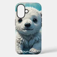 Otterbox Bear pup sitting on a iceberg wildlife iPhone 16 Case