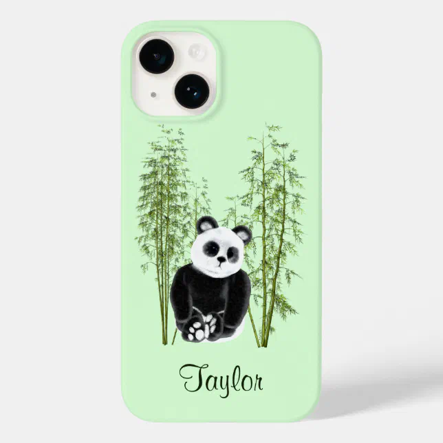 Cute Panda Sitting in Bamboo Case-Mate iPhone 14 Case