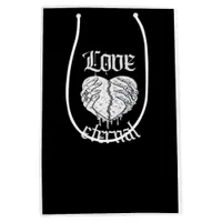 Gothic Skeleton Heart Valentine Classic Design Medium Gift Bag
