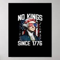 No Kings In America Since 1776 Distressed USA Poster