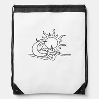 Whimsigoth Sun Sea Witchy Drawstring Bag