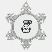 Boo Of Disapproval Funny Quote Snowflake Pewter Christmas Ornament