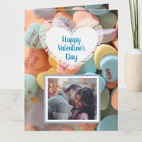 Happy Valentine's Day Candy Hearts Photo Card