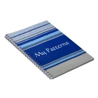 Notebook - Blue and White Stripes