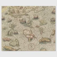 Vintage Nautical Map Wrapping Paper