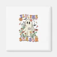 Tis The Season Retro Halloween Party Funny Trendy Magnet