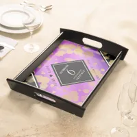 Elegant 6th Amethyst Wedding Anniversary Serving Tray