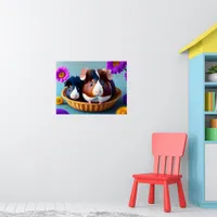 Fun and cute guinea pigs  poster