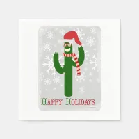 Funny Christmas Cactus Paper Napkins