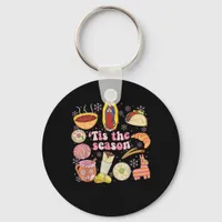 Tis The Season Mexican Christmas Holiday Keychain