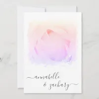 *~* Rose Floral RSVP - QR  AR8 WEDDING Invitation