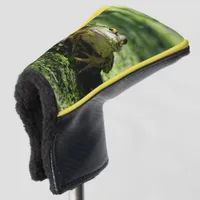 Cute Green Frog Strikes a Pose on the Hose Golf Head Cover