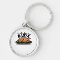 All About That Baste Christmas Classic Retro Look Keychain