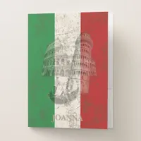 Flag and Symbols of Italy ID157 Pocket Folder