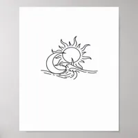 Whimsigoth Sun Sea Witchy Poster