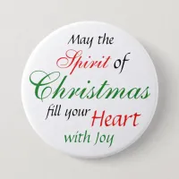 Christmas Spirit Holiday Season Button