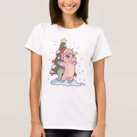 Adorable Christmas Unicorn T-Shirt