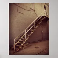 Stairs in Albia, Iowa Poster