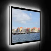 Colorful Houses of Willemstad, Curacao LED Sign