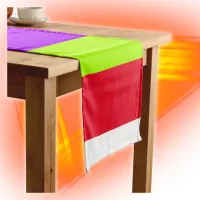 Neon Colorful Stripes |  Short Table Runner