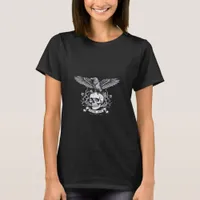 F-Caw-F Funny Crow Halloween Vintage Design T-Shirt