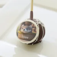 Cute otter baby in a basket - kids birthday  cake pops