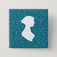 Teal Jane Austen Pride Prejudice Netherfield Button