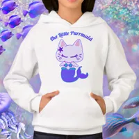 The Little Purrmaid MerCat Cat Mermaid girls youth Hoodie