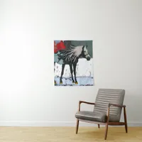 Floral Horse Tapestry