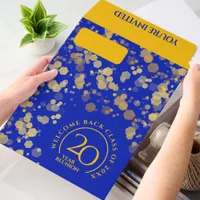 Royal Blue & Gold School Class Reunion Envelope Mailers