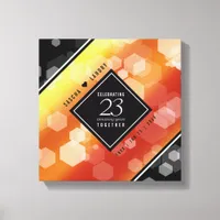 Elegant 23rd Imperial Topaz Wedding Anniversary Canvas Print